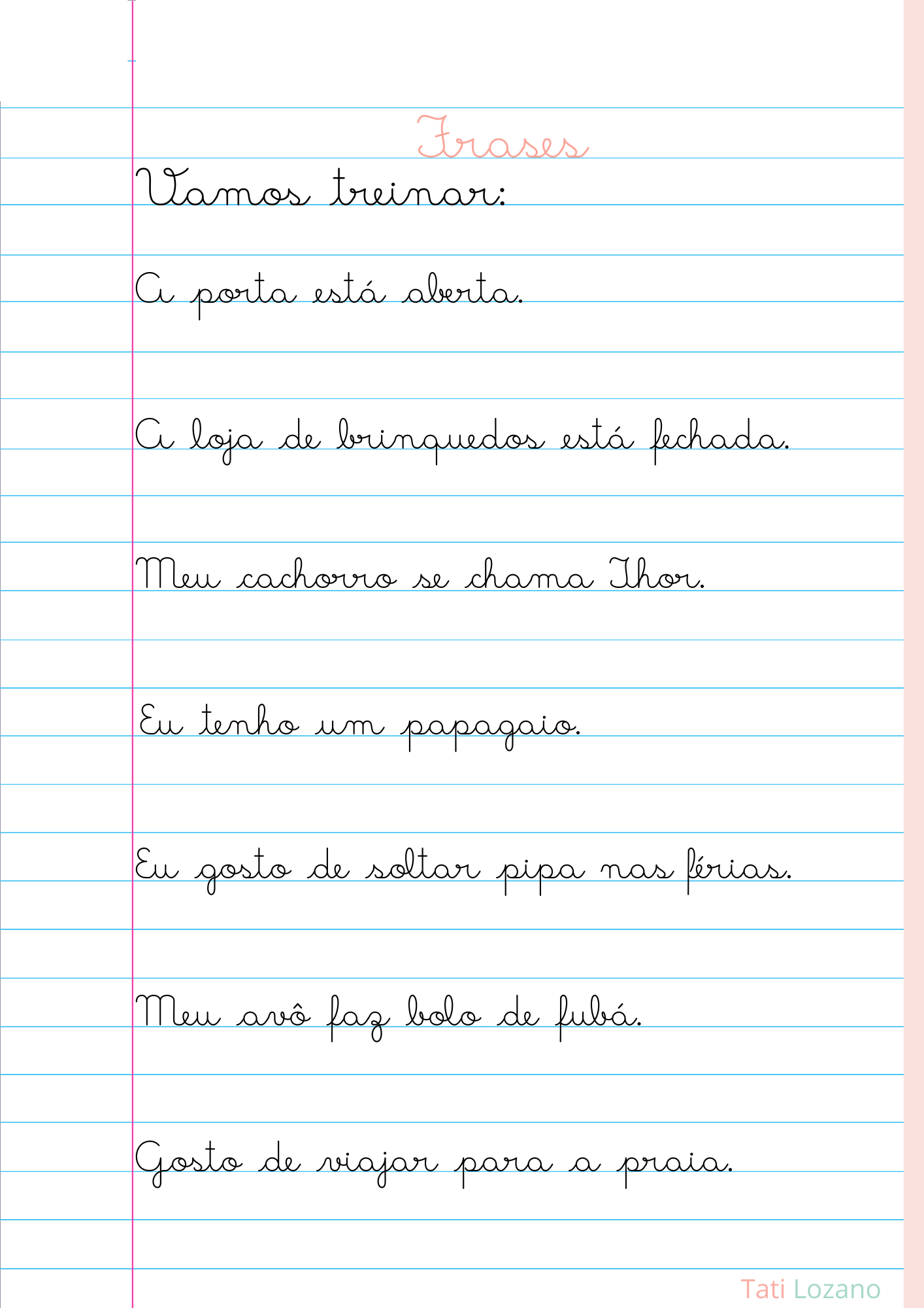 Letra Cursiva – Tati Lozano